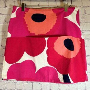 VINTAGE Marimekko Classic Iconic Poppy Print Cotton Mini Skirt Floral Size 10